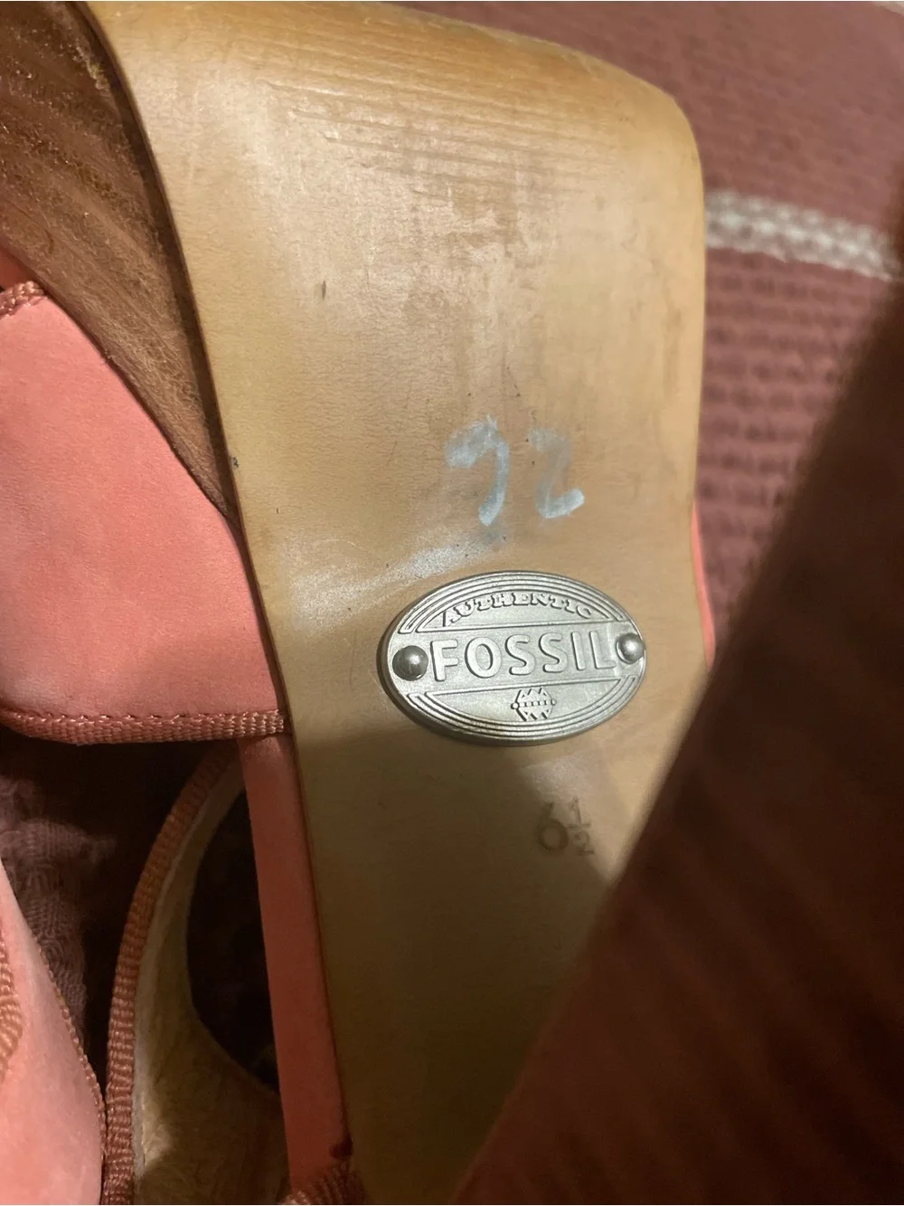 Fossil platform sandals